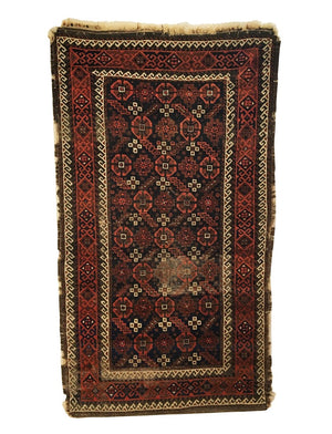 3'1" X 5'6" Antique Persian Baluch Rug