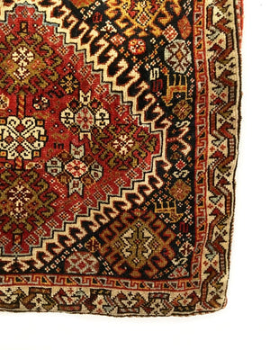 2'2 X 2'0 Antique Persian Qashqai Square Bag