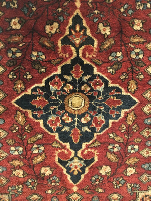 2’0" X 2’4" Small Antique Sarouk Pushti Rug