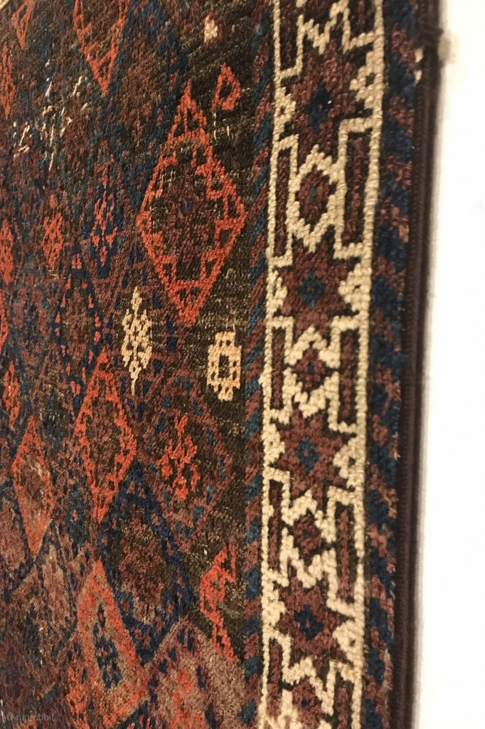 3’4” X 2’6” 19th Century Small Baluch Rug