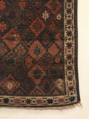 3’4” X 2’6” 19th Century Small Baluch Rug