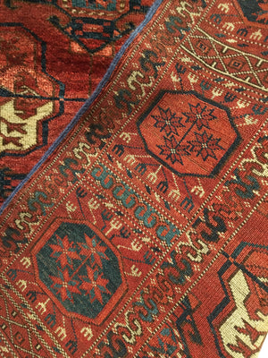 6'8" X 8'6" Antique Tekke Main Carpet