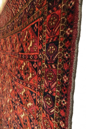 3'5" X 3'4" Antique Turkmen Tekke Rug