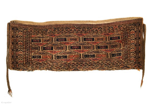 1’11" X 2’10" Antique 19th Century Turkmen Yomud Torba