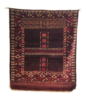 4'2 X 4'11 Antique Yomud Ensi Rug