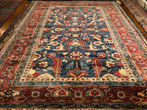 8'7" X 12' Vintage Caucasian Rug