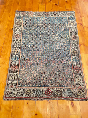 Antique Turkish Small Rug 3'8 x 5'1