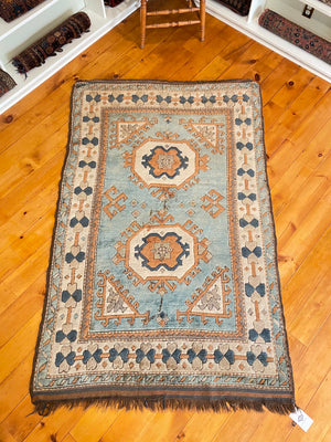 Antique Turkish Kars Rug 4'4 x 6'9