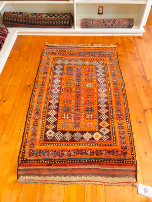 3'1 X 5'5 Vintage Kurdish Baluch Rug [TAK0047]