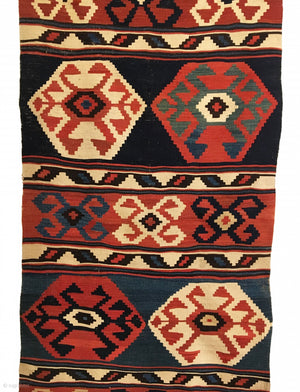 On hold 10’9” x 3’0” 19th Century Caucasian Kilim [RR-0036]