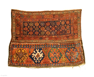 3’8" X 3’0" Antique Bakhtiari Large Saddlebag