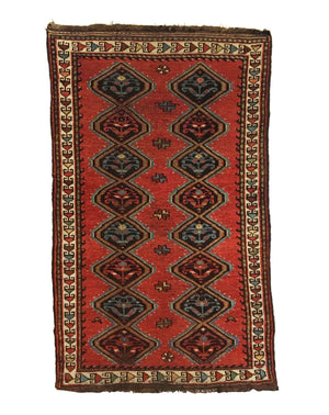 Antique Persian Veramin Tribal Rug