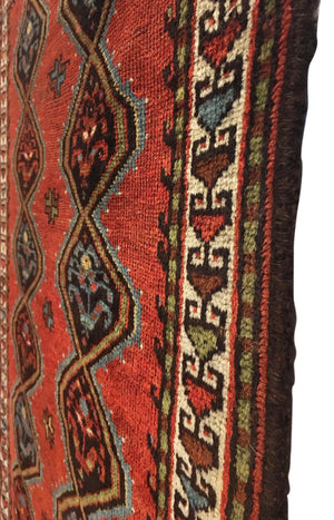 Antique Persian Veramin Tribal Rug