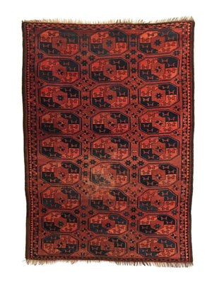 Antique Turkmen Ersari Rug 4'7" x 6'4"