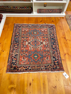 3’7 X 4’3 Antique Persian Karaja [SH-070]