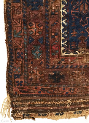 3’0" X 4’10" 19th Century Dokhtar-e-Ghazi Baluch Prayer Rug [RR-0078]