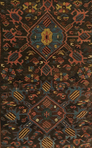 4'9" X 3'5" Kuba Bird Rug [RR-0209]