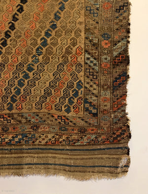 5’2” X 3’0” 19th Century Antique Baluch Rug [RR-0113]